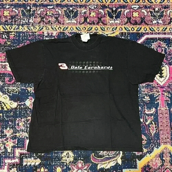 Vintage Dale Earnhardt 3 The Intimidator Tee Black Size XL Mens T Shirt - Picture 1 of 2